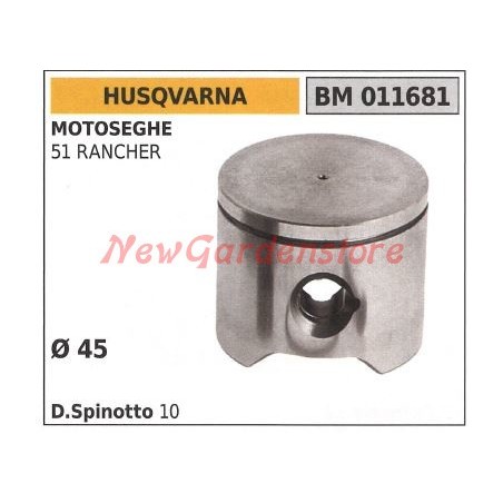 Pistone motosega 51 RANCHER Ø45mm HUSQVARNA 011681 | NewgardenParts.com