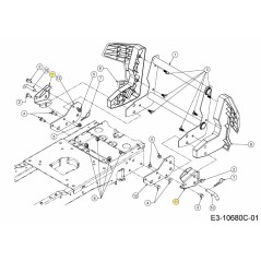 SUPPORT DE PARE-CHOCS RÉCEPTEUR 789-00368637 ORIGINAL MTD | NewgardenParts.com