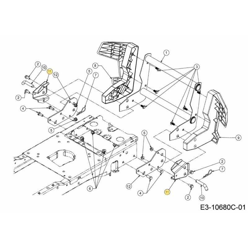 RICEVITORE PARAURTI STAFFA 789-00368637 ORIGINALE MTD
