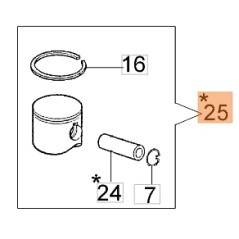 Piston de tronçonneuse 936 937 GS370 débroussailleuse SPARTA 381S SPARTA 381T OLEOMAC