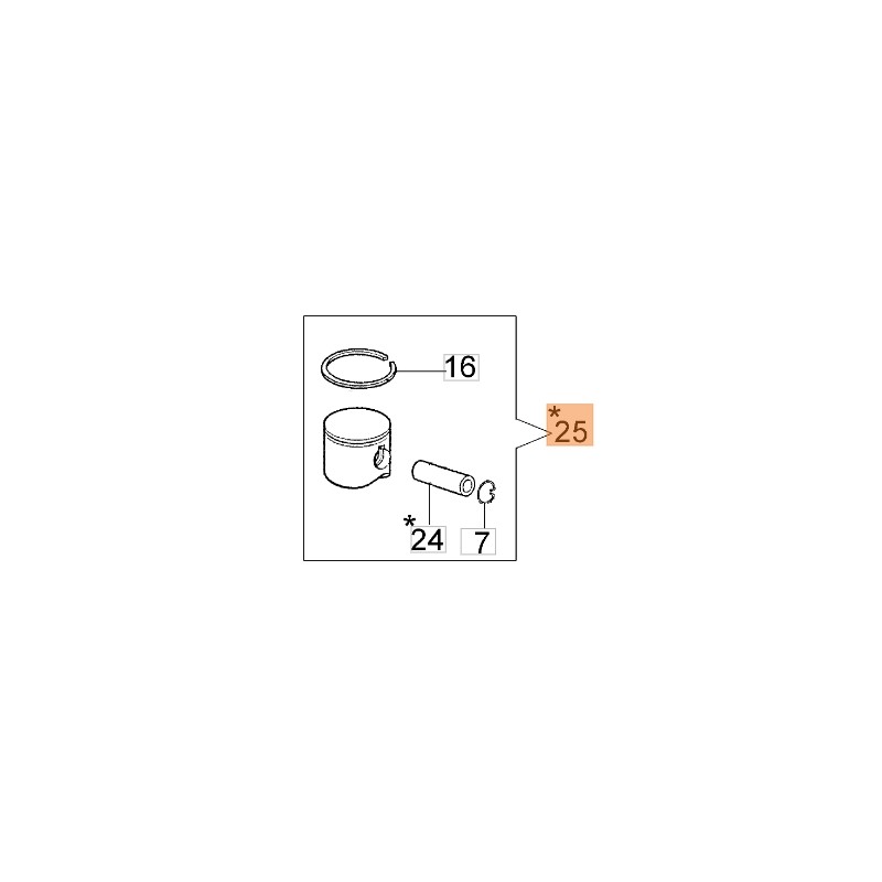 Chainsaw piston 936 937 GS370 brushcutter SPARTA 381S SPARTA 381T OLEOMAC