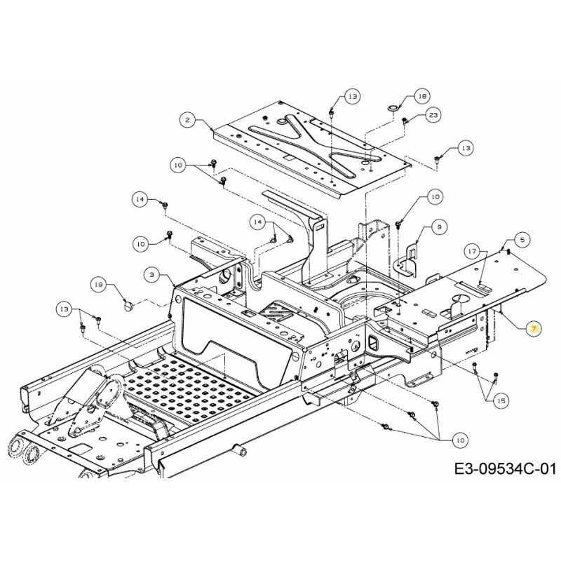 Soporte trasero izquierdo 703-10312637 ORIGINAL MTD