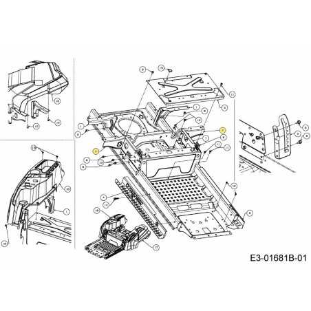 STAFFA DI SUPPORTO POSTERIORE DX 703-09332ACY ORIGINALE MTD | NewgardenParts.com