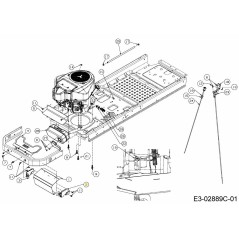 BLOC-PRESSION DE COUVERCLE DROIT 703-08671B-S ORIGINAL MTD | NewgardenParts.com