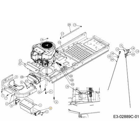 BLOCCO PRESSA COPERCHIO DESTRO 703-08671B-S ORIGINALE MTD | NewgardenParts.com