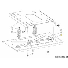 SOPORTE DE PIVOTE DE ASIENTO 703-09633637 ORIGINAL MTD