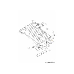 SOPORTE DE PIVOTE DE ASIENTO 783-08451637 ORIGINAL MTD