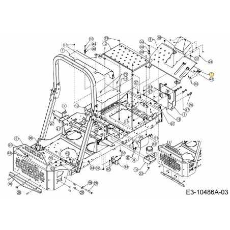 PEDALE DI ARRESTO A STAFFA 703-08857637 ORIGINALE MTD | NewgardenParts.com