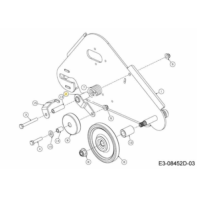 STAFFA ASM DECK ROLLER 684-05052637 ORIGINALE MTD