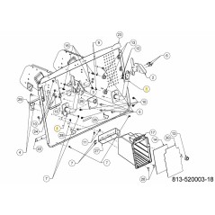 Sacoche pour cadre de braguette 649-05113A-S d'origine MTD | NewgardenParts.com