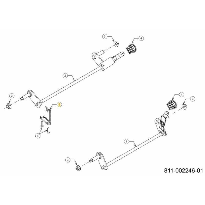 SUPPORT D'ESSIEU RR 787-03457 D'ORIGINE MTD