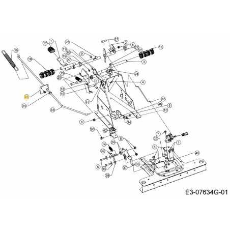 STAFFA ASTA FRENO 783-09698A-S ORIGINALE MTD | NewgardenParts.com
