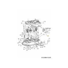 Cache-support gauche 36" 783-13954637 d'origine MTD | NewgardenParts.com