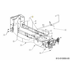 COPERCHIO STAFFA SUPERIORE SX 42/46 783-13785637 ORIGINALE MTD | NewgardenParts.com