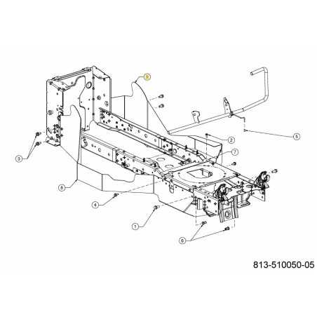 COUVERCLE DE SUPPORT SUPÉRIEUR GAUCHE 42/46 783-13785637 ORIGINAL MTD | NewgardenParts.com