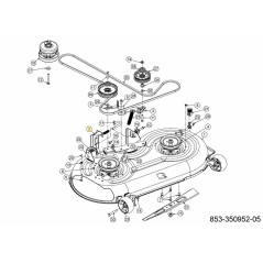 BRACKET DECK HANGER LH 603-05215A-S ORIGINAL MTD