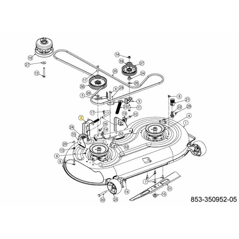 BRACKET DECK HANGER LH 603-05215A-S ORIGINAL MTD