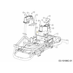 STAFFA ANTERIORE 703-13225-CY ORIGINALE MTD | NewgardenParts.com