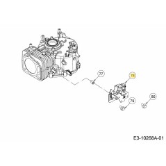 SOPORTE DE LEVA 751-15513 ORIGINAL MTD