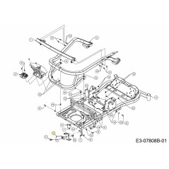 STAFFA FERMO FRIZIONE DESTRO 703-14922637 ORIGINALE MTD | NewgardenParts.com