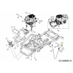SOPORTE DE CONTROL DEL ACELERADOR 703-21205 ORIGINAL MTD | NewgardenParts.com