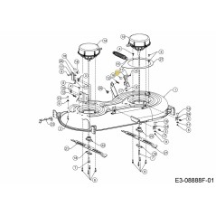 STAFFA SU STOP SINISTRA 783-10048637 ORIGINALE MTD | NewgardenParts.com