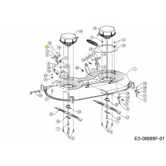 BRACKET UP STOP RIGHT 783-10049637 ORIGINAL MTD | NewgardenParts.com