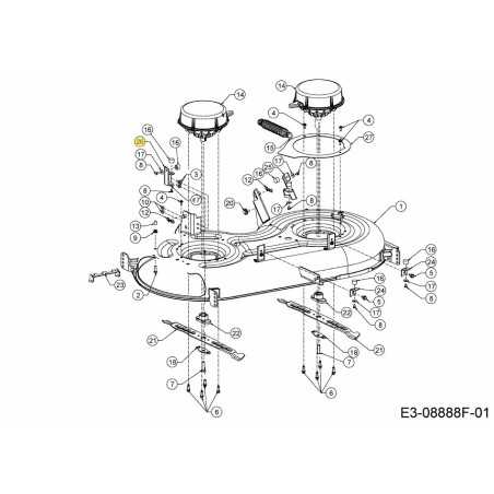 BRACKET UP STOP RIGHT 783-10049637 ORIGINAL MTD | NewgardenParts.com