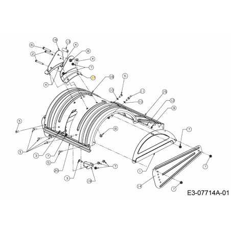 SOPORTE-MANIJA IZQUIERDO 786-0177-CY ORIGINAL MTD | NewgardenParts.com