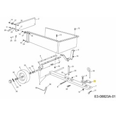 SUPPORT D'ATTELAGE AF-23687 ORIGINAL MTD