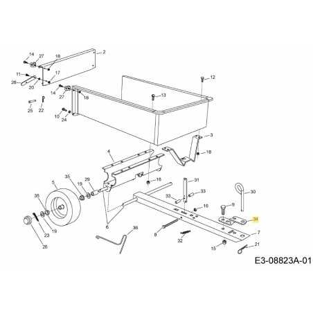 Halterung, Anhängerkupplung AF-23687 Original MTD | NewgardenParts.com