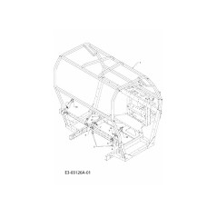 STAFFA, CINTURA DI SICUREZZA, SINISTRA 707-04863637 ORIGINALE MTD | NewgardenParts.com