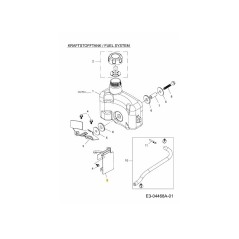 SOPORTE, LADO DEL TANQUE 751-11748 ORIGINAL MTD