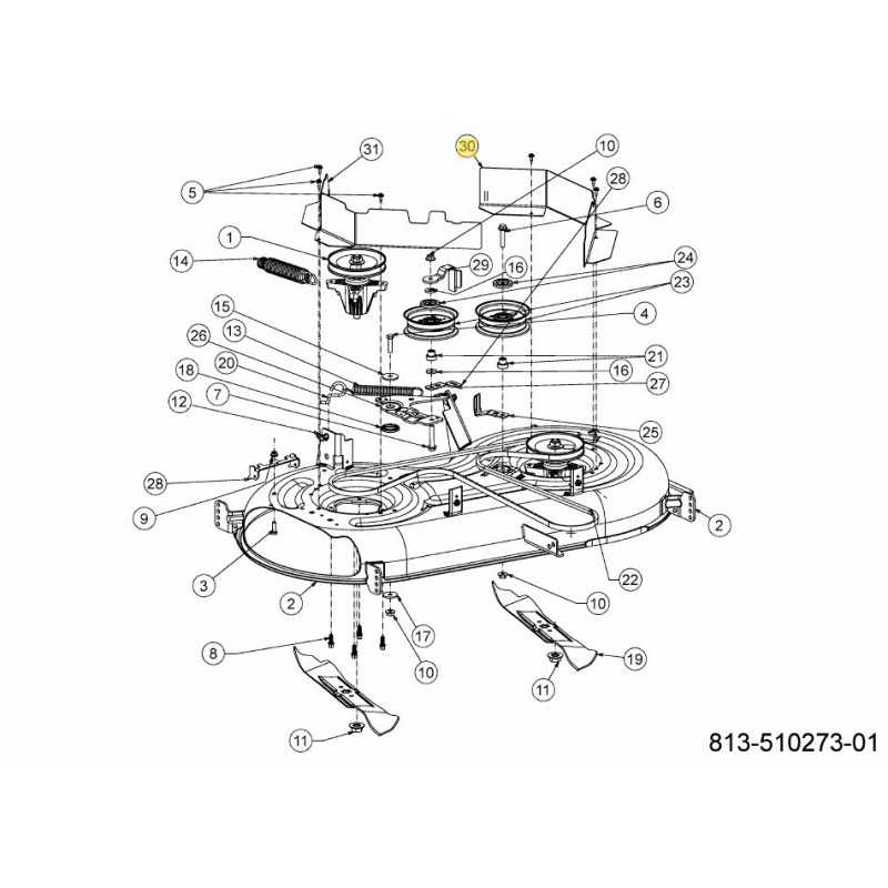 SUPPORT : COUVERCLE : BAS : GAUCHE : 42" 783-09712637 ORIGINAL MTD