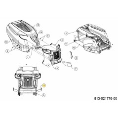 SUPPORT : PIVOT : CAPOT : RIVET : NX15 783-09764637 ORIGINAL MTD