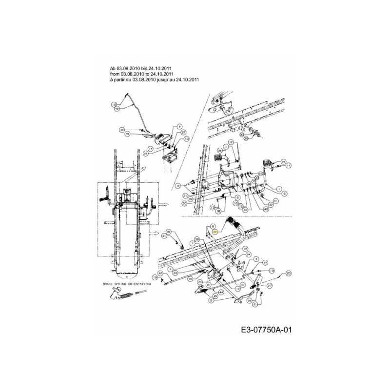 FRENO A PEDALE 719-04647A ORIGINALE MTD