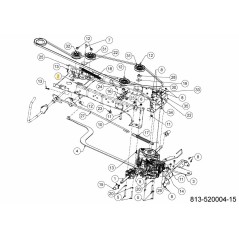 SOPORTE DE RUEDA TENSORA NX15 RD 683-05308C ORIGINAL MTD