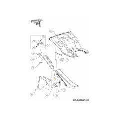BRKT ASM PIVOT CLEANOUT 647-04265A ORIGINALE MTD