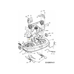 BRKT CBL DECK ENGAGE 783-04740637 ORIGINALE MTD | NewgardenParts.com