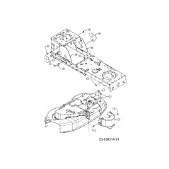 SOPORTE:ABRAZADERA:VARILLA:ZINCADO 783-05107-Z ORIGINAL MTD | NewgardenParts.com
