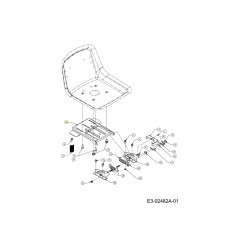BRKT SEAT PIVOT MANUAL ADJ 783-04081D-S ORIGINALE MTD