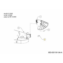 SOPORTE: PARADA DFL 703-21426 ORIGINAL MTD