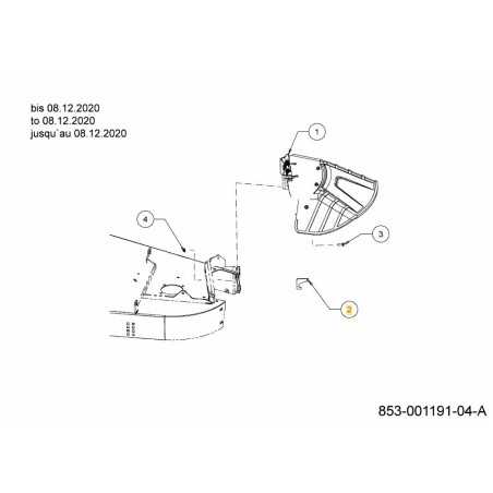 BRKT:STOP DFL 703-21426 ORIGINAL MTD | NewgardenParts.com