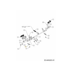 SOPORTE:SUPT: CORREA PEDAL 783-05914 ORIGINAL MTD