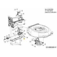 QUERSTRAHME GETRIEBE HINTER 787-01915C ORIGINAL MTD