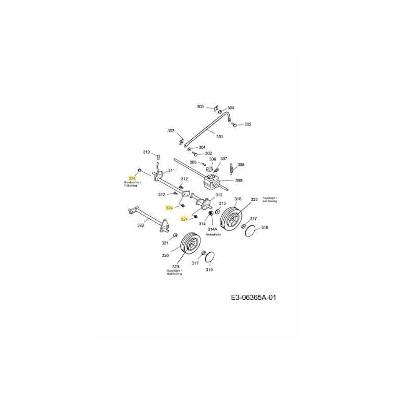 BUSH, FLANSCH d-12 4218139 ORIGINAL MTD
