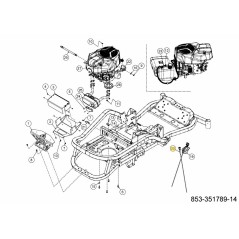 Bobine d'étranglement à câble 746-06931 ORIGINAL MTD