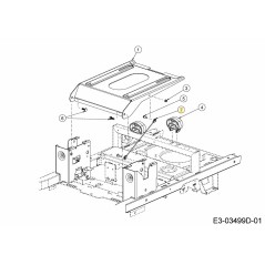 KABELHALTERUNG SITZBASIS 746-06231 ORIGINAL MTD