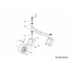 CAP AXLE 703-11503B ORIGINAL MTD