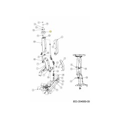 TAPA DE COLUMNA DE DIRECCIÓN 731-27451 ORIGINAL MTD | NewgardenParts.com